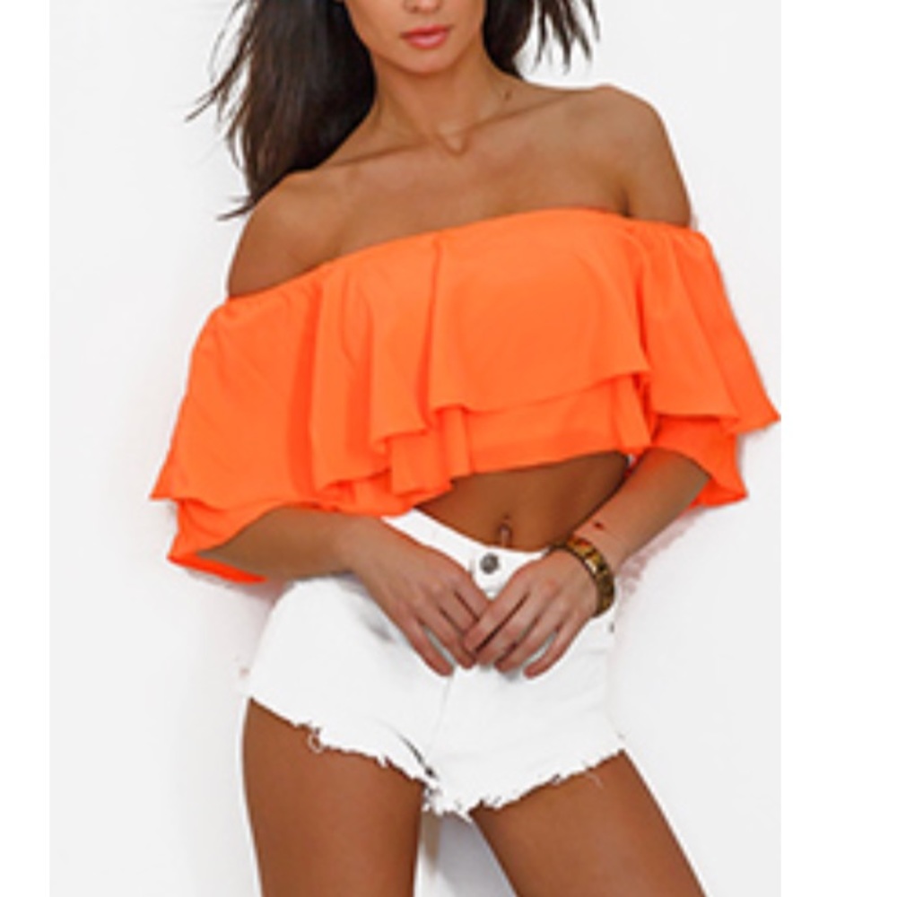 NEW Ruffle Crop Top